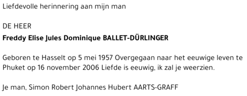 Freddy Elise Jules Dominique Ballet-Dürlinger