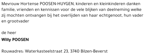 Willy POOSEN