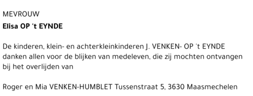Elisa Op 't EYNDE