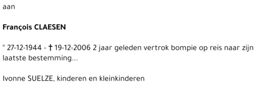 François CLAESEN