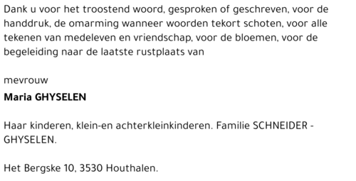 Maria GHYSELEN