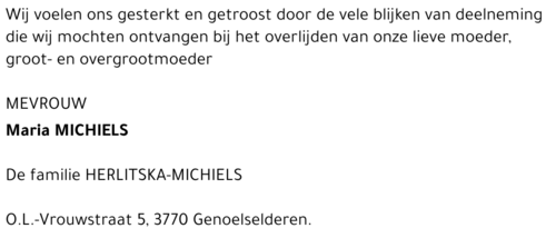 Maria Michiels