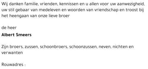 Albert SMEERS