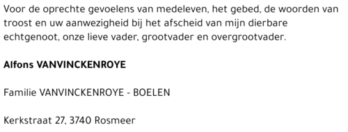 Alfons Vanvinckenroye