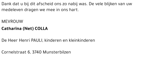 Catharina (Net) COLLA