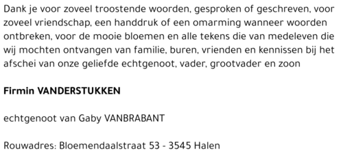 Firmin VANDERSTUKKEN