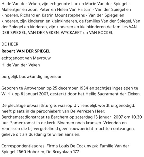 Robert Van der Spiegel