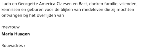 Maria HUYGEN
