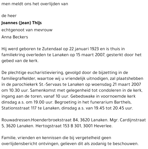 Joannes Thijs