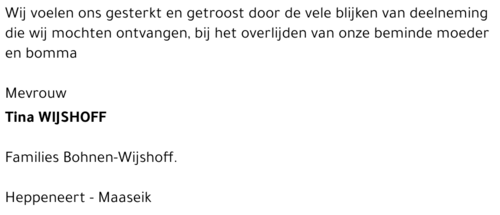 Tina Wijshoff