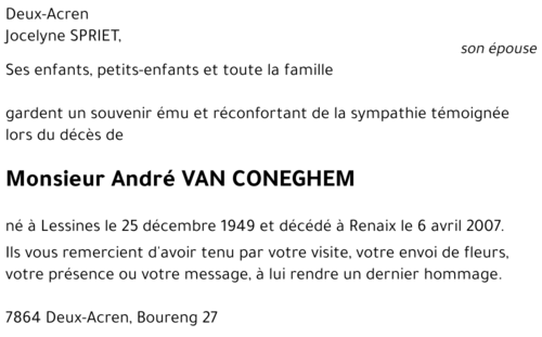 André VAN CONEGHEM