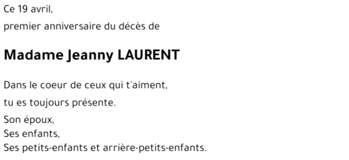 Jeanny Laurent