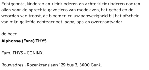 Alphonse (Fons) THYS