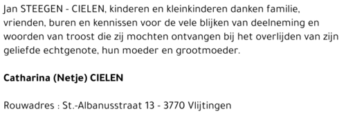 Catharina (Netje) Cielen