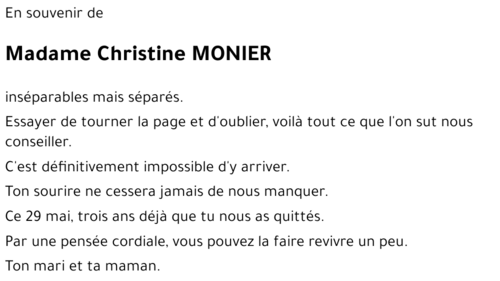 Christine MONIER