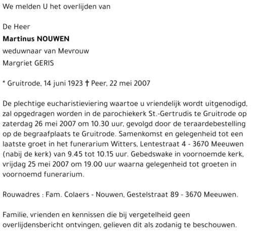 Martinus Nouwen
