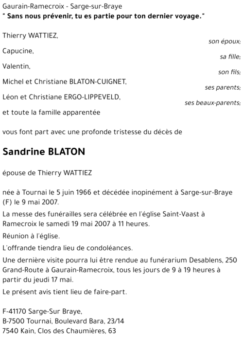 Sandrine BLATON