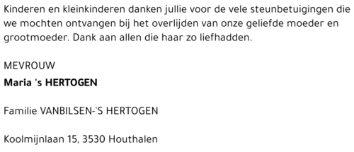 Maria 's Hertogen