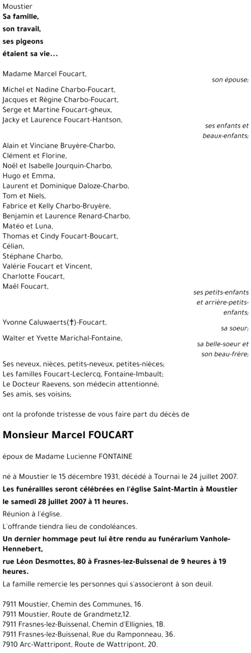 Marcel FOUCART