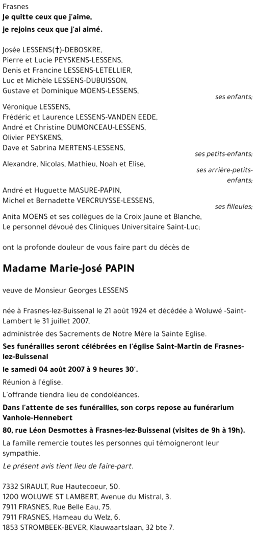 Marie-José PAPIN