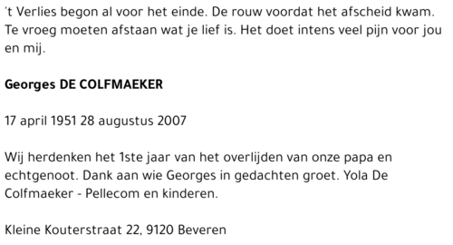Georges De Colfmaeker