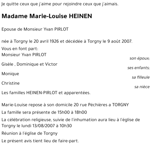 Marie-Louise HEINEN