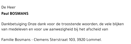 Paul Bosmans