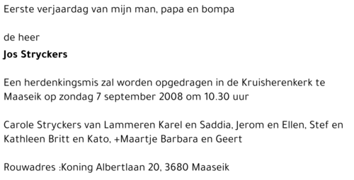 Jos Stryckers