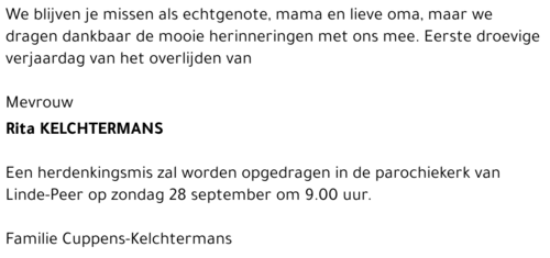 Rita KELCHTERMANS