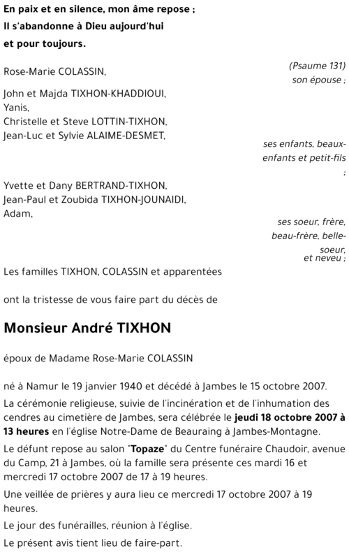 André TIXHON