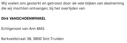 Dirk Vanschoenwinkel