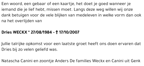 Dries WECKX