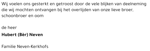 Hubert (Bèr) Neven