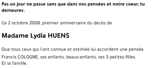 Lydia HUENS