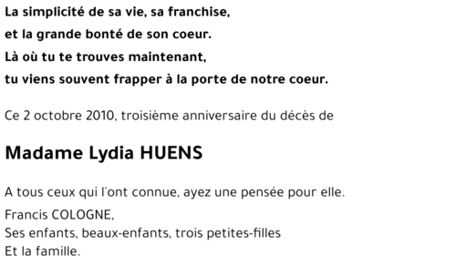 Lydia HUENS
