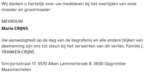 Maria Crijns