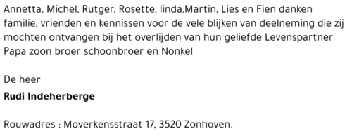 Rudi Indeherberge