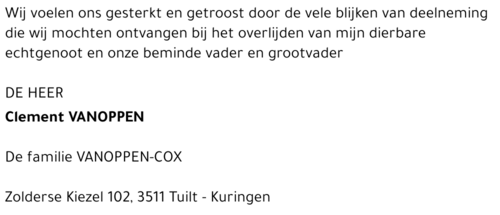 Clement Vanoppen