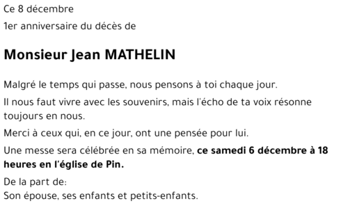 Jean MATHELIN