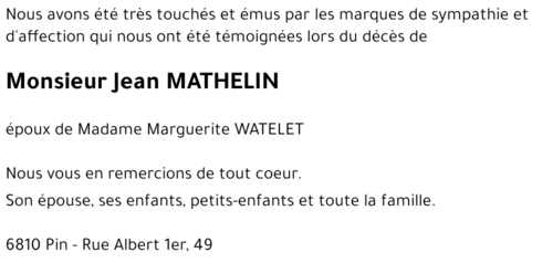 Jean MATHELIN