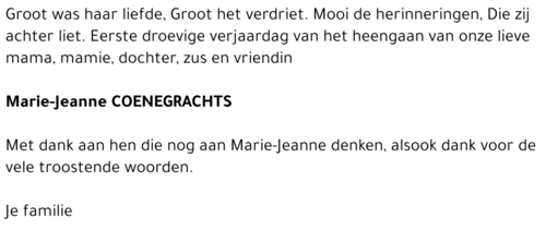 Marie-Jeanne Coenegrachts