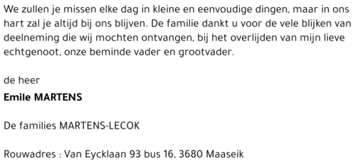 Emile MARTENS