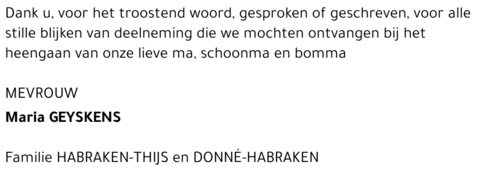 Maria Geyskens
