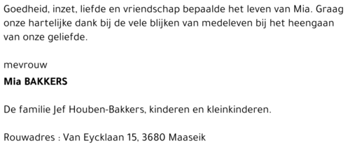 Mia Bakkers