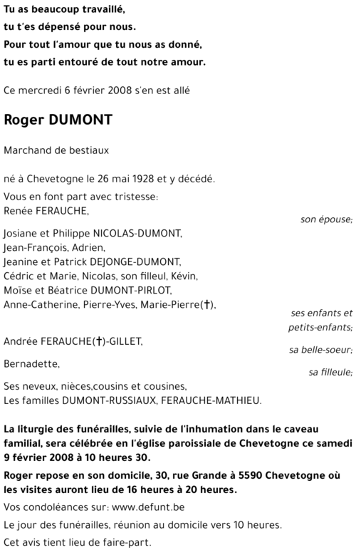 Roger DUMONT