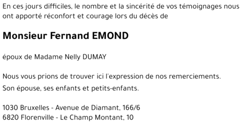 Fernand EMOND
