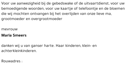 Maria SMEERS