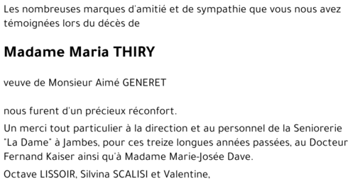 Maria THIRY