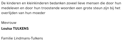 Louisa TULKENS