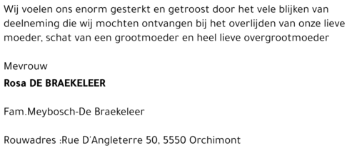 Rosa De Braekeleer